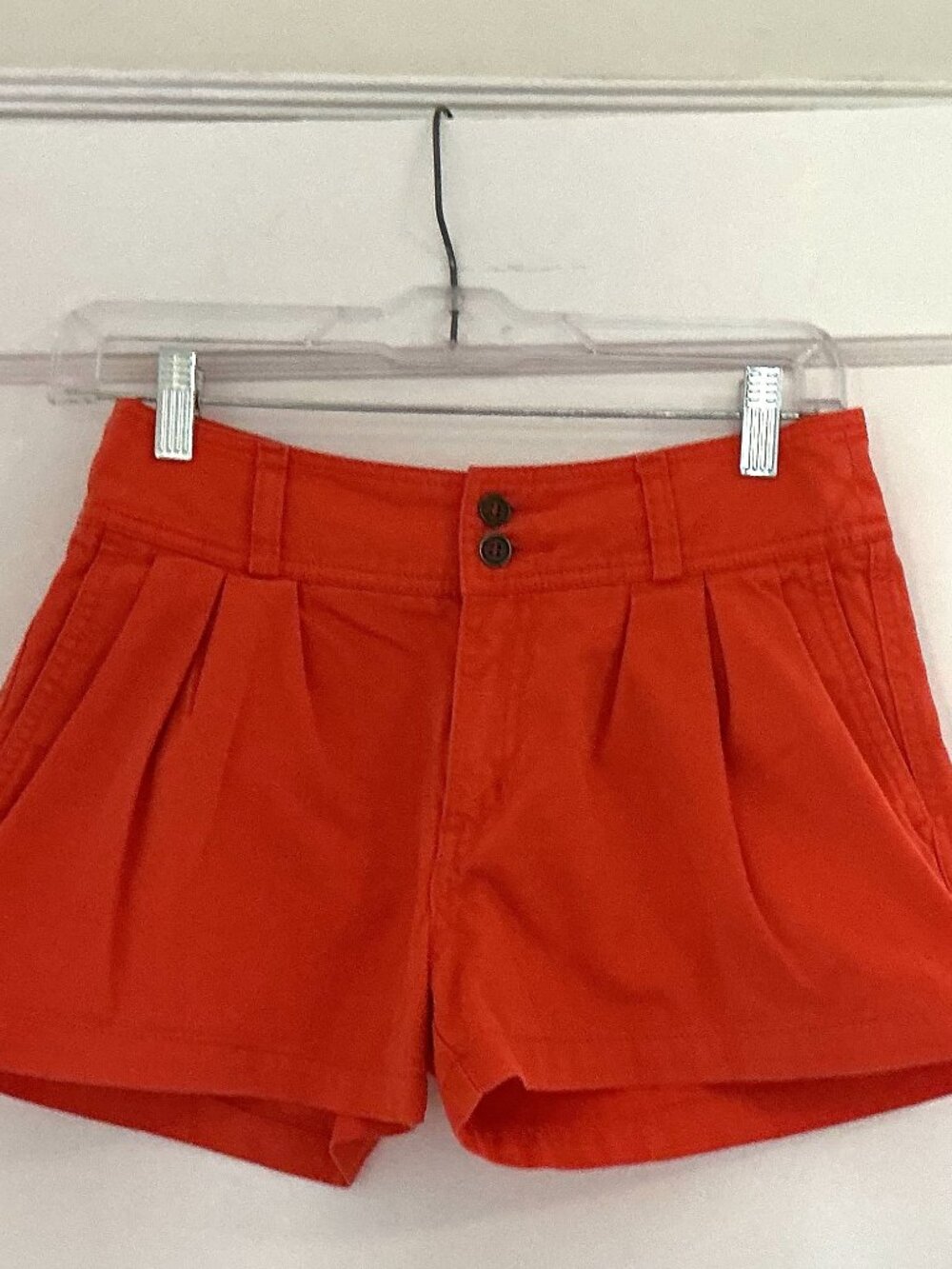 Pins & Needles Orange Button Fly Shorts / Size 0